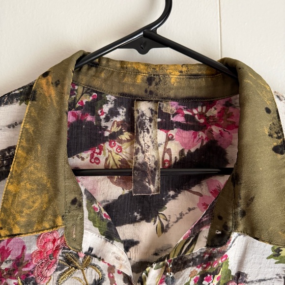 Aratta Silent Journey Meant To Keep Shirt Tunic Women’s Size Medium FLAWED - Picture 4 of 16